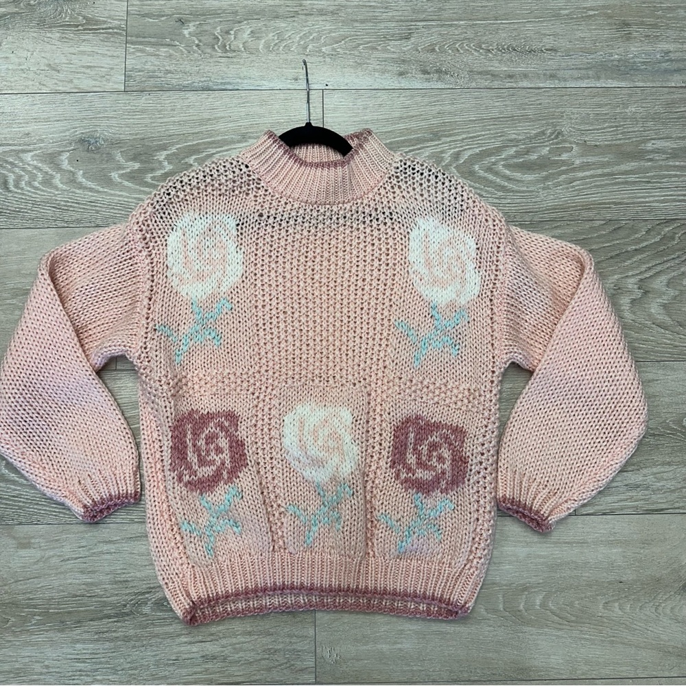 Vintage Paris Sport Club floral Women's Sweater